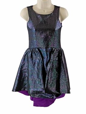 Zoe Ltd Iridescent Purple With Green Highlights Girls Formal Dress